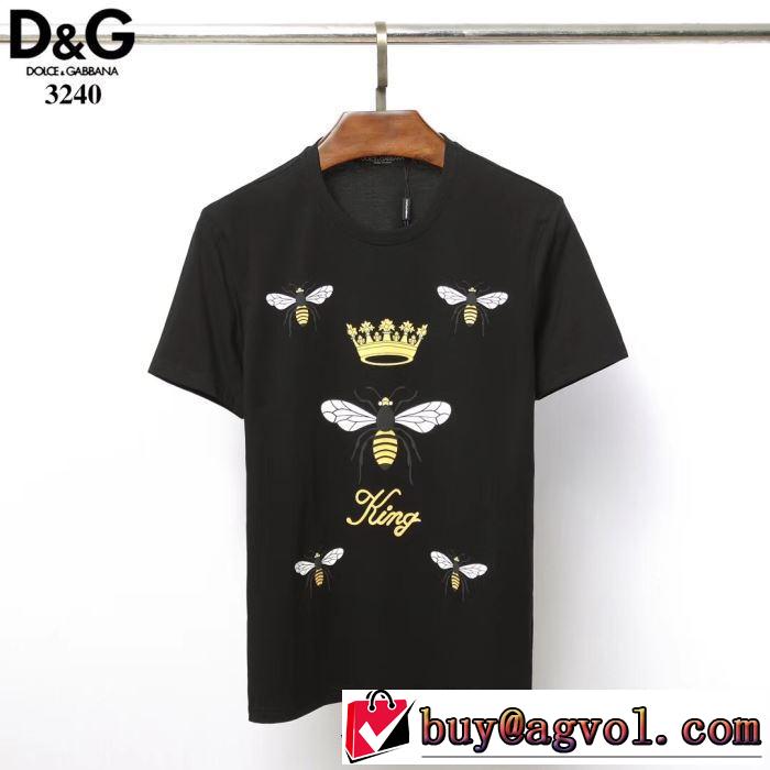 VIPセールでお得 2色可選 ドルチェ＆ガッバーナ2019春夏の大注目トレンド Dolce&Gabbana  Tシャツ/半袖