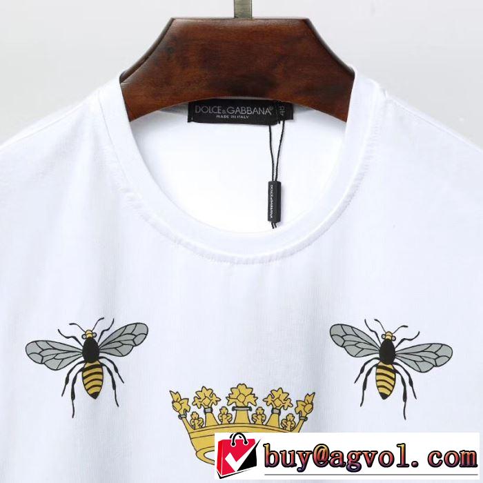 VIPセールでお得 2色可選 ドルチェ＆ガッバーナ2019春夏の大注目トレンド Dolce&Gabbana  Tシャツ/半袖