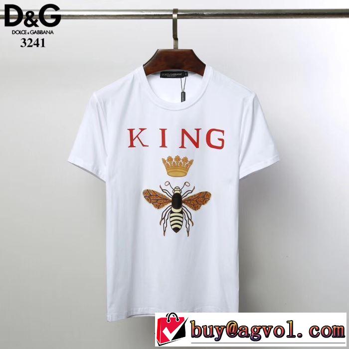 Tシャツ/半袖 春夏の流行り2019新品 2色可選 ドルチェ＆ガッバーナ送料込み 希少品  Dolce&Gabbana