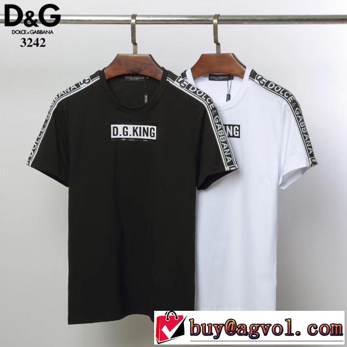 【2019春夏】最新コレクション 2色可選 ドルチェ＆ガッバーナ Dolce&Gabbana  Tシャツ/半袖今っぽく新作アイテム
