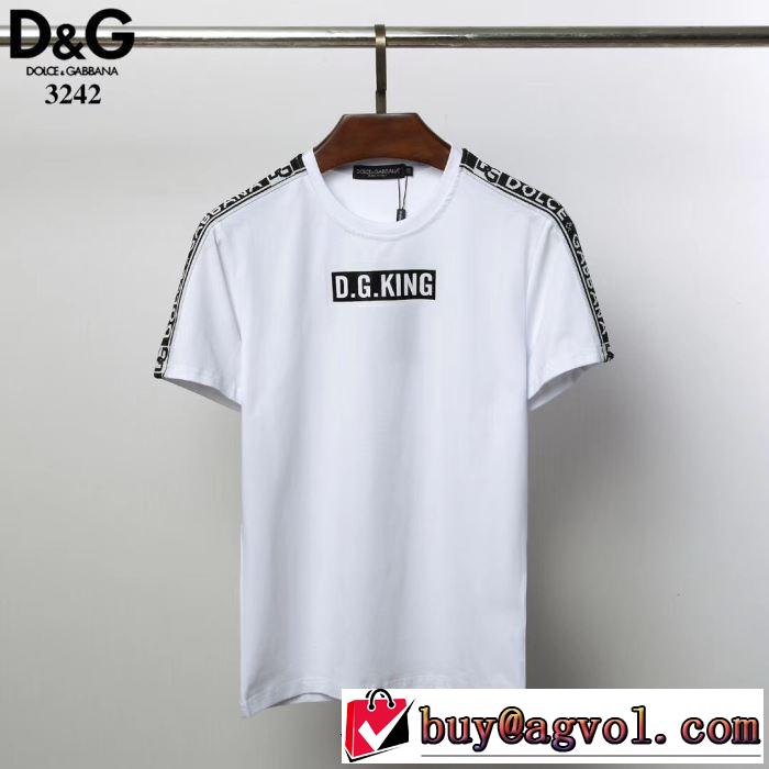 【2019春夏】最新コレクション 2色可選 ドルチェ＆ガッバーナ Dolce&Gabbana  Tシャツ/半袖今っぽく新作アイテム