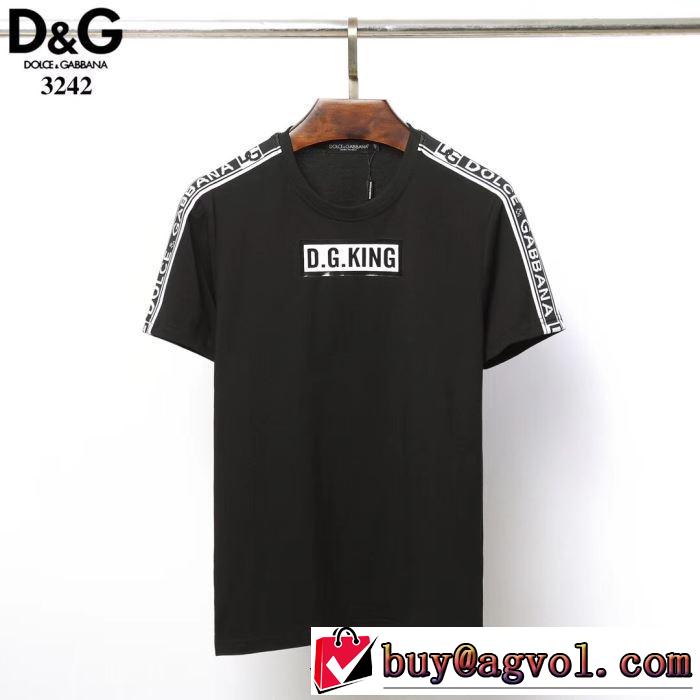 【2019春夏】最新コレクション 2色可選 ドルチェ＆ガッバーナ Dolce&Gabbana  Tシャツ/半袖今っぽく新作アイテム