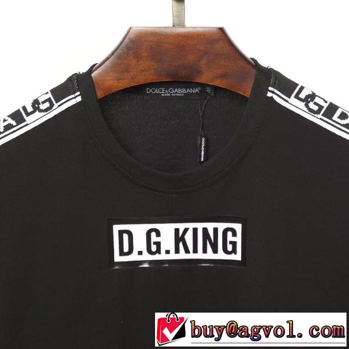 【2019春夏】最新コレクション 2色可選 ドルチェ＆ガッバーナ Dolce&Gabbana  Tシャツ/半袖今っぽく新作アイテム
