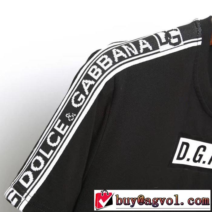 【2019春夏】最新コレクション 2色可選 ドルチェ＆ガッバーナ Dolce&Gabbana  Tシャツ/半袖今っぽく新作アイテム