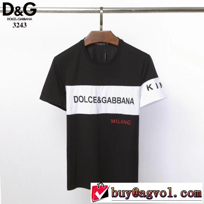 2019春夏の大注目トレンド Tシャツ/半袖 2色可選 ドルチェ＆ガッバーナ Dolce&Gabbana  春夏のトレンドアイテム