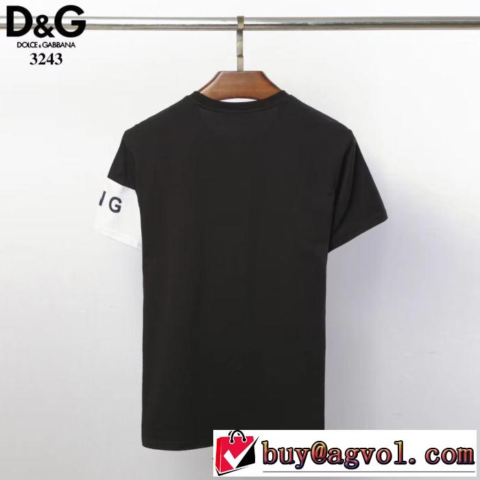 2019春夏の大注目トレンド Tシャツ/半袖 2色可選 ドルチェ＆ガッバーナ Dolce&Gabbana  春夏のトレンドアイテム
