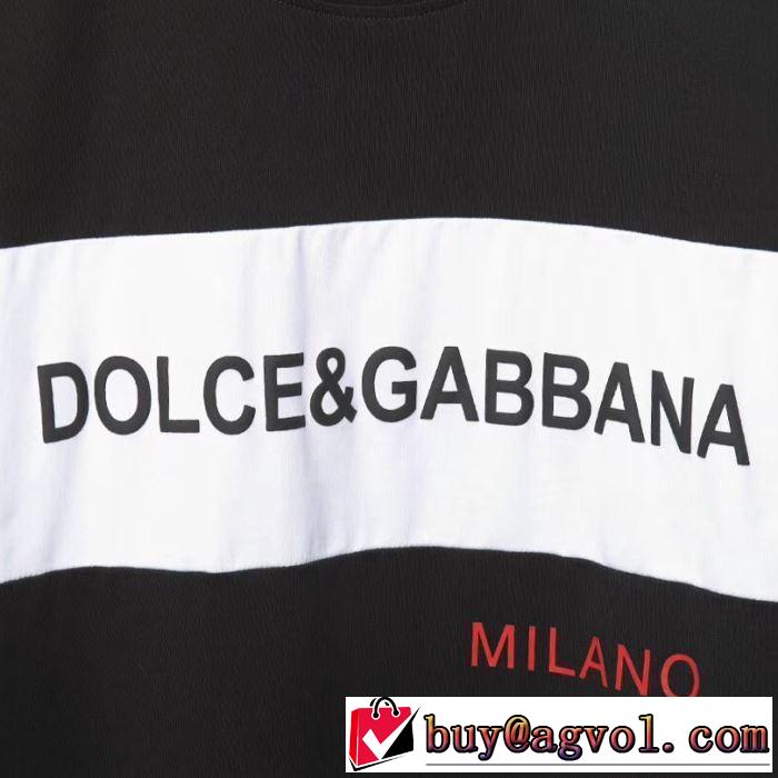 2019春夏の大注目トレンド Tシャツ/半袖 2色可選 ドルチェ＆ガッバーナ Dolce&Gabbana  春夏のトレンドアイテム