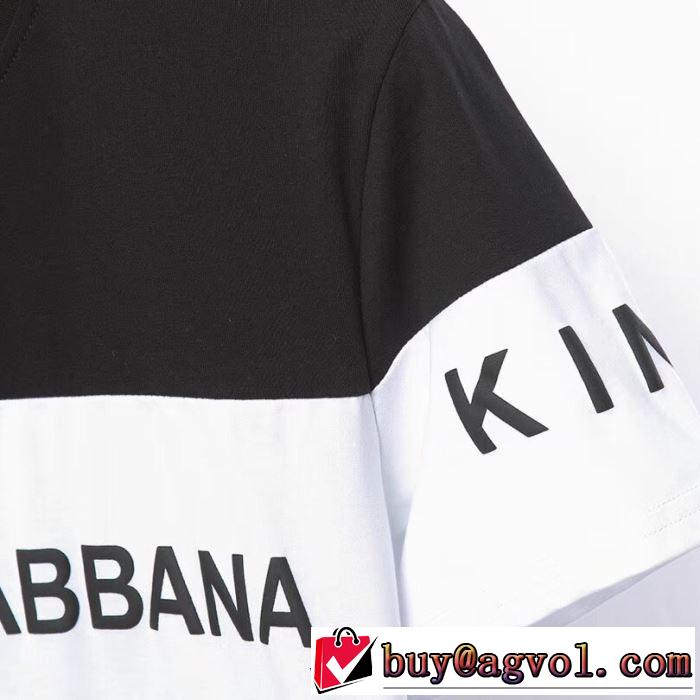 2019春夏の大注目トレンド Tシャツ/半袖 2色可選 ドルチェ＆ガッバーナ Dolce&Gabbana  春夏のトレンドアイテム