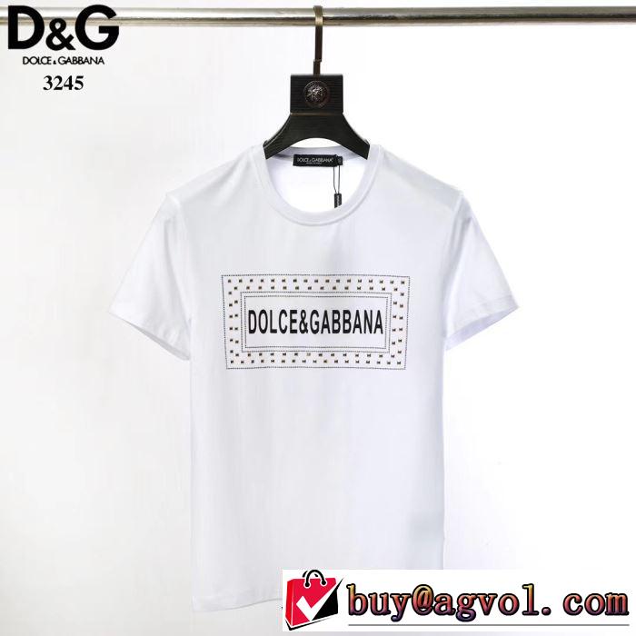 2019年最新ファッション 2色可選 ドルチェ＆ガッバーナ Dolce&Gabbana  Tシャツ/半袖特価セール
