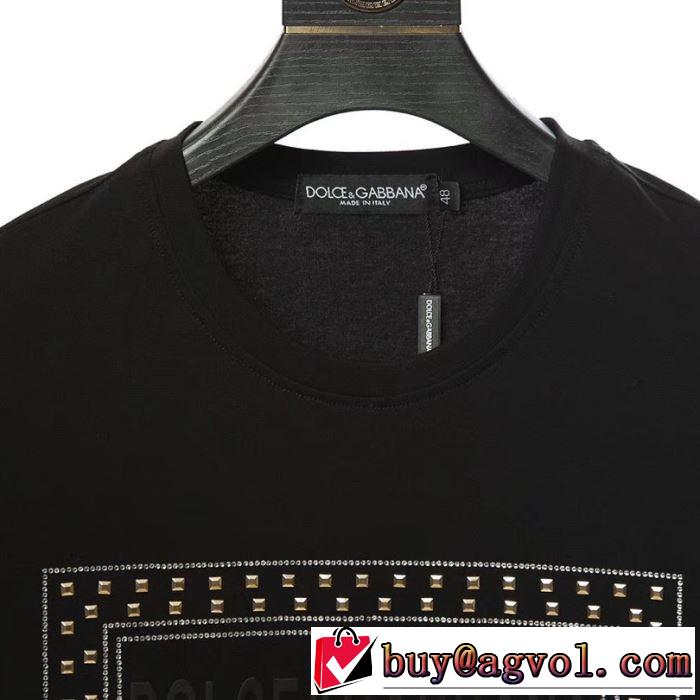 2019年最新ファッション 2色可選 ドルチェ＆ガッバーナ Dolce&Gabbana  Tシャツ/半袖特価セール