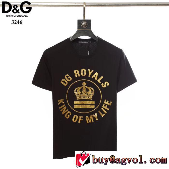 送料込み 希少品 2色可選 ドルチェ＆ガッバーナ Dolce&Gabbana  Tシャツ/半袖 2019年最新ファッション