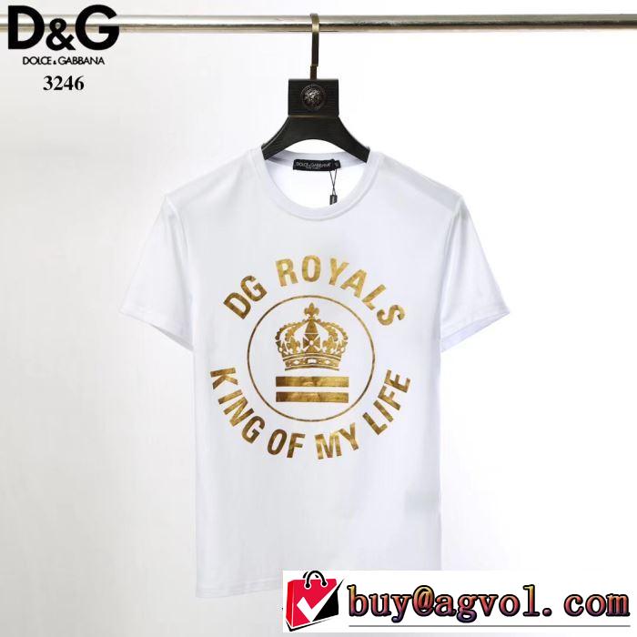 送料込み 希少品 2色可選 ドルチェ＆ガッバーナ Dolce&Gabbana  Tシャツ/半袖 2019年最新ファッション