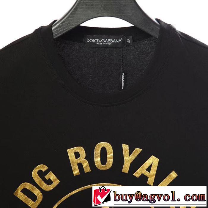 送料込み 希少品 2色可選 ドルチェ＆ガッバーナ Dolce&Gabbana  Tシャツ/半袖 2019年最新ファッション