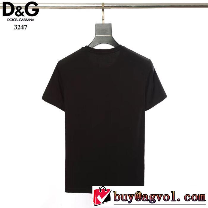 2色可選 2019夏ファション新品 ドルチェ＆ガッバーナ Dolce&Gabbana  Tシャツ/半袖お洒落トレンド人気