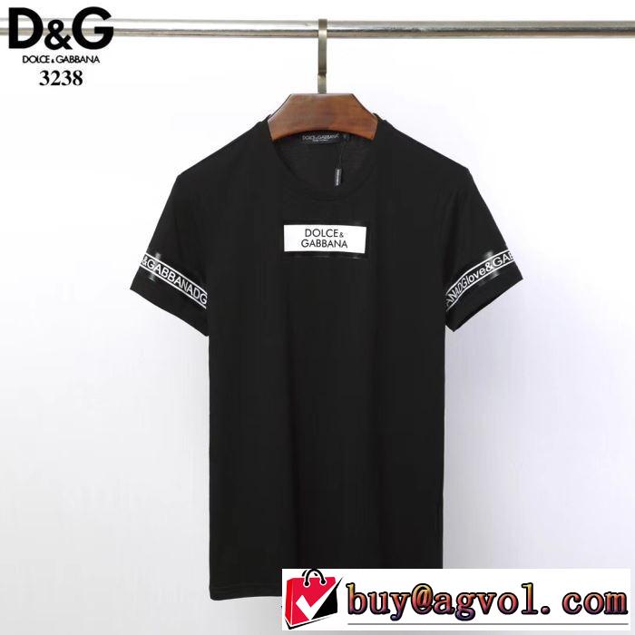 2019SSのトレンド商品 Tシャツ/半袖 春色の最旬の人気アイテム 2色可選 ドルチェ＆ガッバーナ Dolce&Gabbana