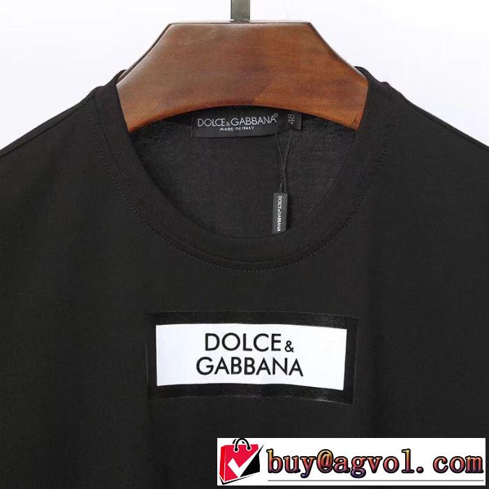 2019SSのトレンド商品 Tシャツ/半袖 春色の最旬の人気アイテム 2色可選 ドルチェ＆ガッバーナ Dolce&Gabbana