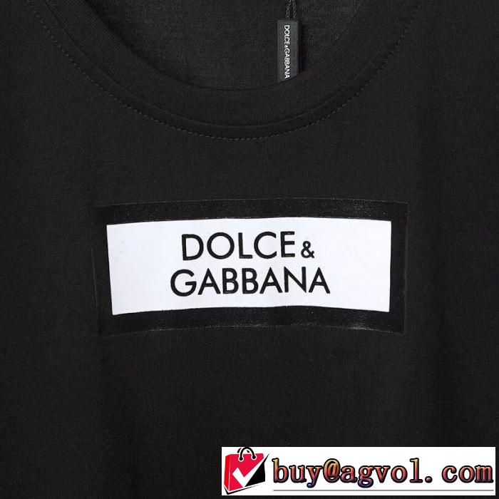2019SSのトレンド商品 Tシャツ/半袖 春色の最旬の人気アイテム 2色可選 ドルチェ＆ガッバーナ Dolce&Gabbana