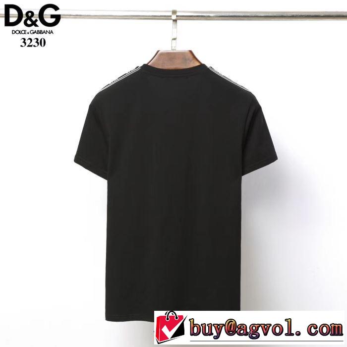 Dolce&Gabbana  Tシャツ/半袖大胆にデザインオシャレ新品 2色可選 ドルチェ＆ガッバーナ 抜け感のあるキレイめ