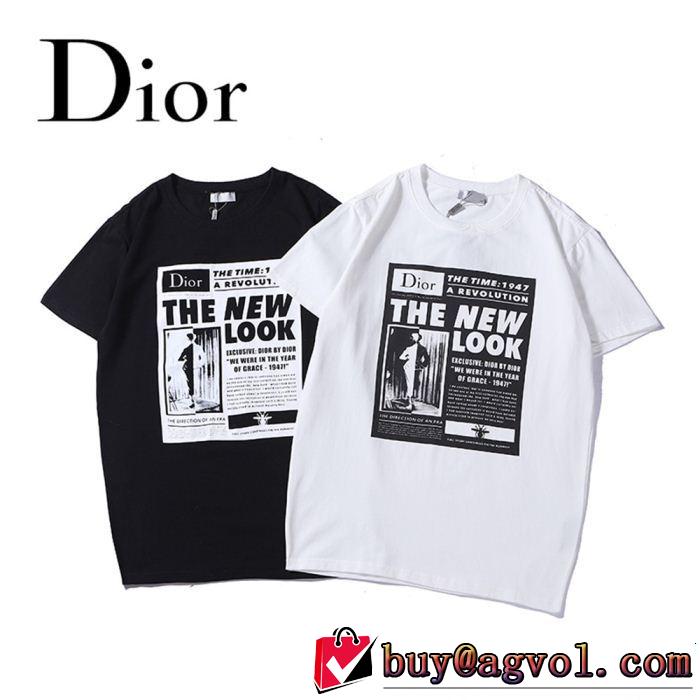 DIOR ディオール 半袖Tシャツ 2色可選 季節感をプラス人気商品 2019夏色っぽさ