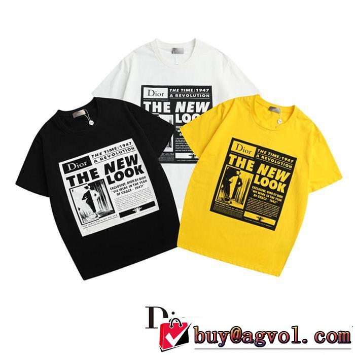 今年の夏は着こなし 2019年の春夏に着たい DIOR ディオール 半袖Tシャツ 3色可選