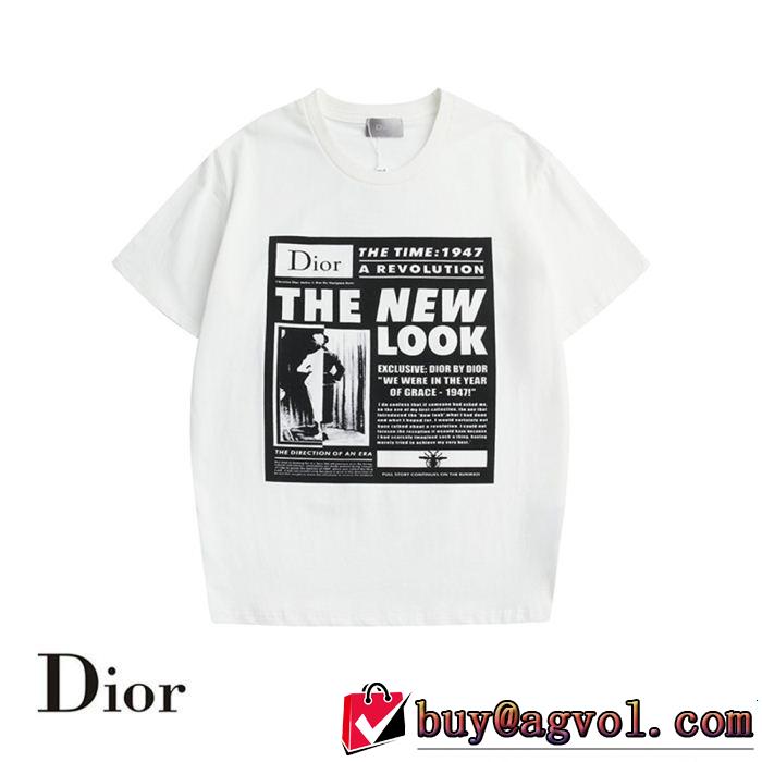 今年の夏は着こなし 2019年の春夏に着たい DIOR ディオール 半袖Tシャツ 3色可選