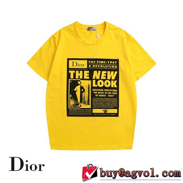 今年の夏は着こなし 2019年の春夏に着たい DIOR ディオール 半袖Tシャツ 3色可選