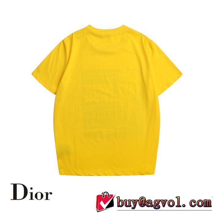 今年の夏は着こなし 2019年の春夏に着たい DIOR ディオール 半袖Tシャツ 3色可選