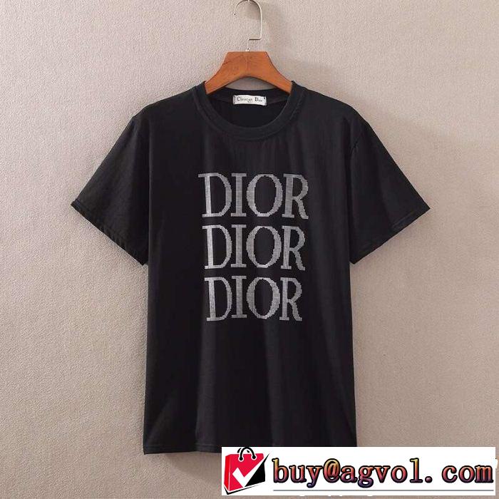  スタイルを綺麗に ディオール DIOR オシャレ上級者に 2色可選 Tシャツ/ティーシャツ 今季流行りの人気新作 