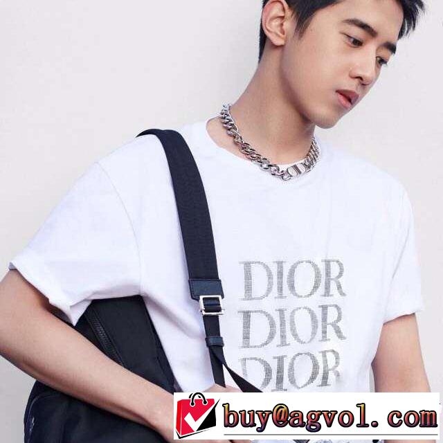 スタイルを綺麗に ディオール DIOR オシャレ上級者に 2色可選 Tシャツ/ティーシャツ 今季流行りの人気新作