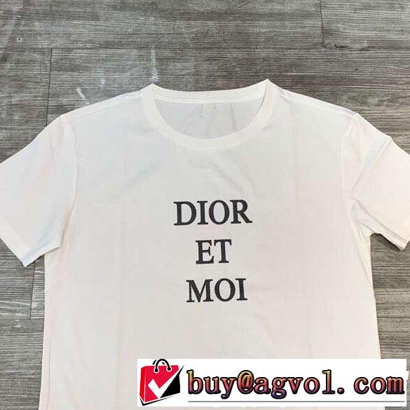トップスをインするスタイル ディオールTシャツ/ティーシャツ  DIOR 2色可選 快適な着心地