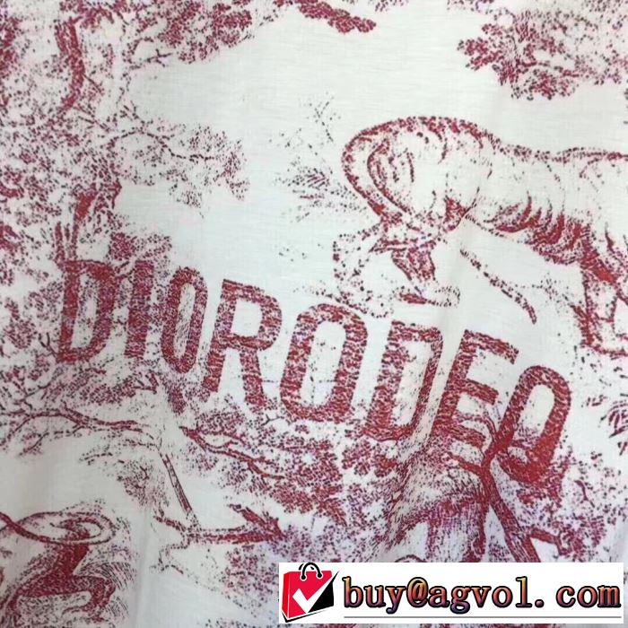 2色可選 季節感をプラス人気商品 ディオール DIOR 2019春夏も引き続きトレンド 半袖Tシャツ 春夏に役立つカジュアル