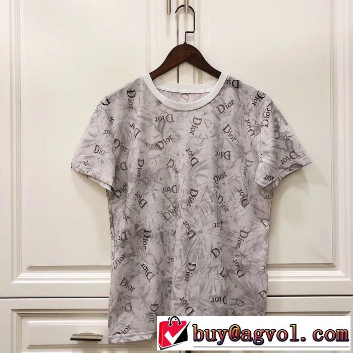 気持ちいい真夏日にぴったり ディオール DIOR 2色可選 おしゃれな夏ファッション2019 半袖Tシャツ 風通しのよい