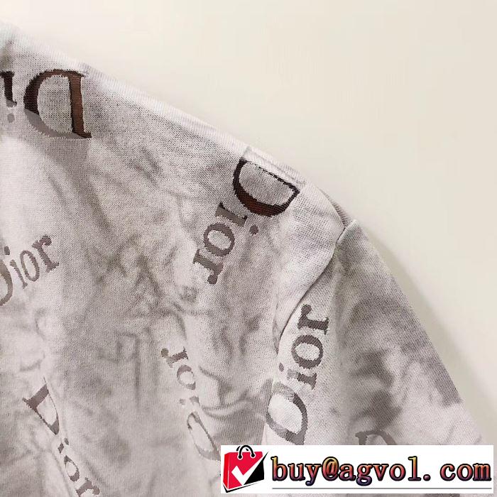 気持ちいい真夏日にぴったり ディオール DIOR 2色可選 おしゃれな夏ファッション2019 半袖Tシャツ 風通しのよい