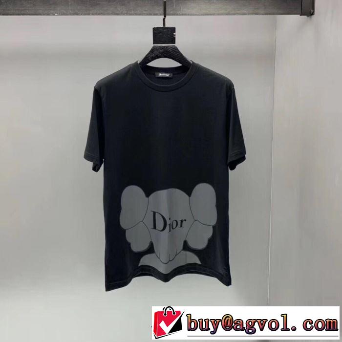《2019年》今、注目のストリート ディオール 爽やかな色合い DIOR 2色可選 半袖Tシャツ 派手にはなりすぎず