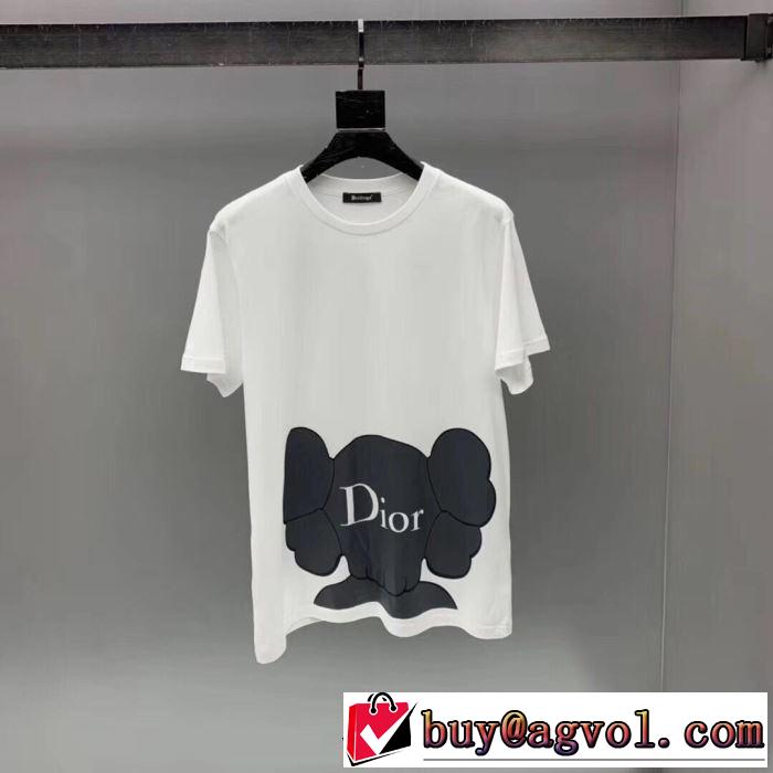 《2019年》今、注目のストリート ディオール 爽やかな色合い DIOR 2色可選 半袖Tシャツ 派手にはなりすぎず