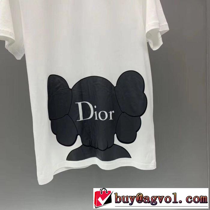 《2019年》今、注目のストリート ディオール 爽やかな色合い DIOR 2色可選 半袖Tシャツ 派手にはなりすぎず