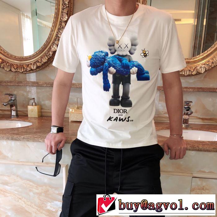 素敵なスタイルで夏の定番 ディオール DIOR今年春夏ファション流行り  2色可選 半袖Tシャツ 2019SSのトレンド商品