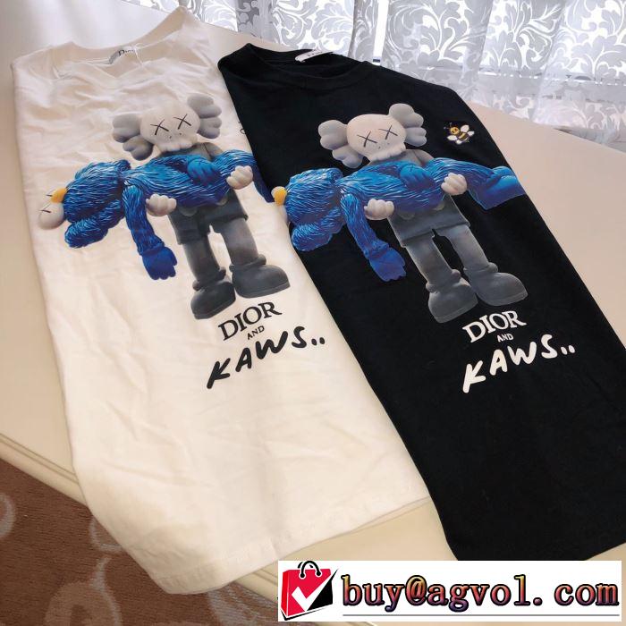 素敵なスタイルで夏の定番 ディオール DIOR今年春夏ファション流行り  2色可選 半袖Tシャツ 2019SSのトレンド商品