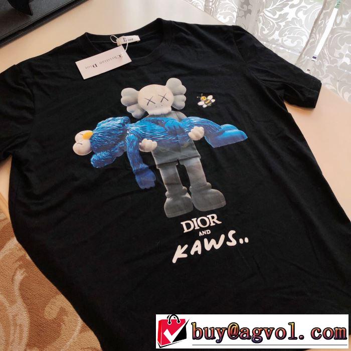 素敵なスタイルで夏の定番 ディオール DIOR今年春夏ファション流行り  2色可選 半袖Tシャツ 2019SSのトレンド商品