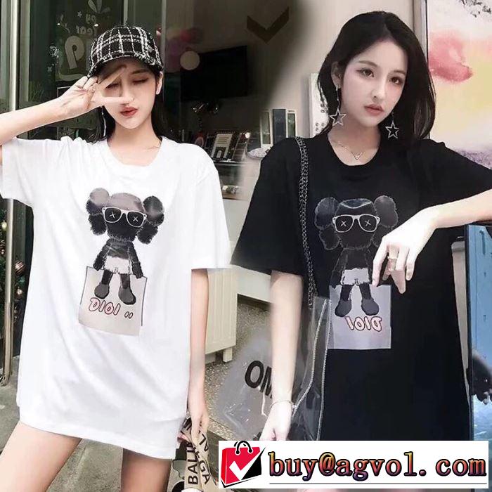 2色可選  新しい斬新なスタイル  半袖Tシャツ 2019年の春夏に着たい 素敵カジュアル春夏新品 ディオール DIOR