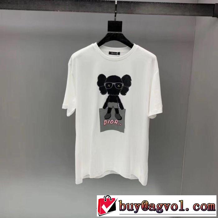2色可選  新しい斬新なスタイル  半袖Tシャツ 2019年の春夏に着たい 素敵カジュアル春夏新品 ディオール DIOR