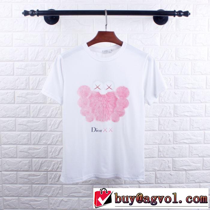 最も目立ったブランド新品 ディオール2019夏色っぽさ  DIOR 2色可選 半袖Tシャツ おしゃれデザインも大人気
