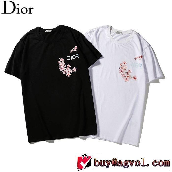 2019春夏も引き続き人気セール 半袖Tシャツ ディオール DIOR オシャレな印象に 2色可選  夏らしい爽やかさ 