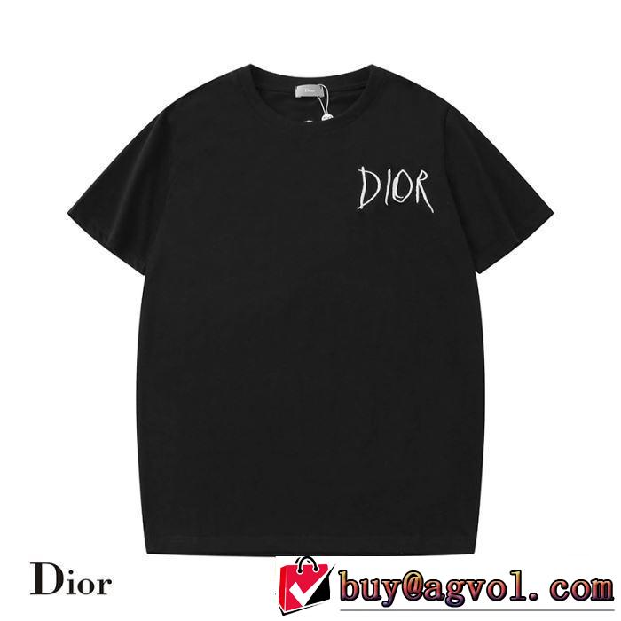 ディオール DIOR きちんと感が抜群 2019年の夏のマスト 半袖Tシャツ クールな印象を引き立て 2色可選
