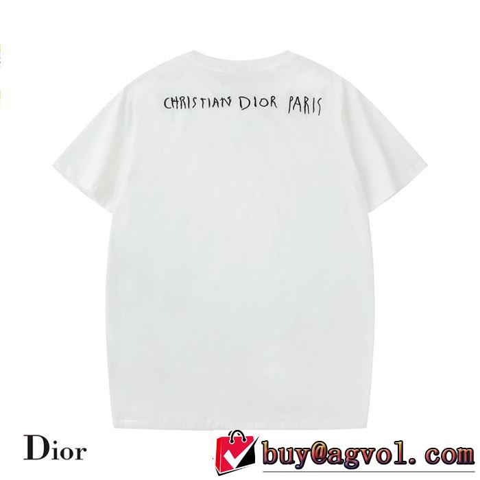 ディオール DIOR きちんと感が抜群 2019年の夏のマスト 半袖Tシャツ クールな印象を引き立て 2色可選