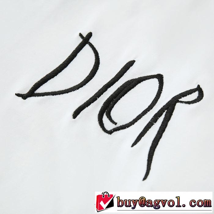 ディオール DIOR きちんと感が抜群 2019年の夏のマスト 半袖Tシャツ クールな印象を引き立て 2色可選