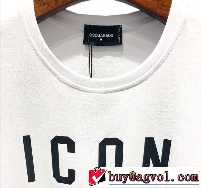 2019年の春夏に着たい ディースクエアード DSQUARED2 透け感優しいTシャツ/ティーシャツ 2色可選