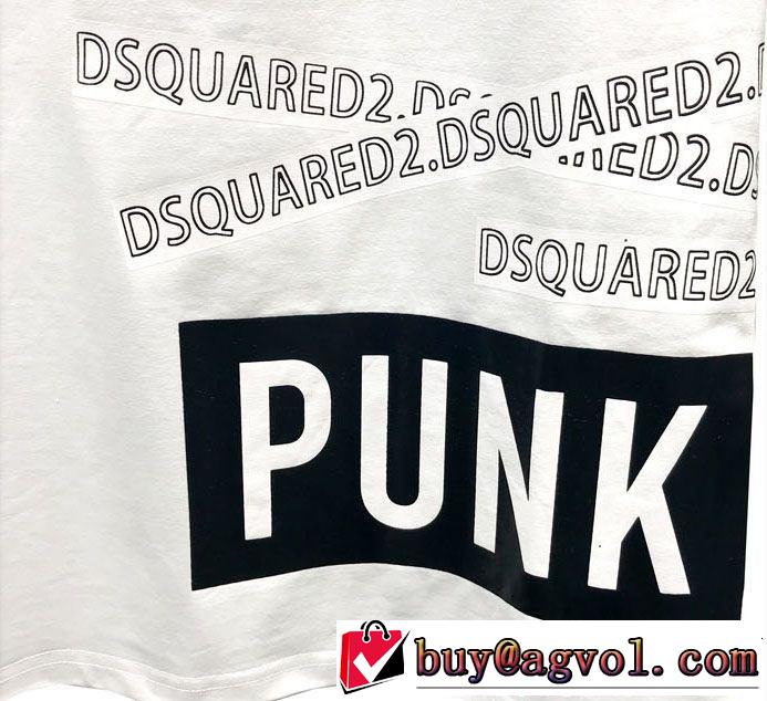 2019年の春夏に着たい ディースクエアード DSQUARED2 透け感優しいTシャツ/ティーシャツ 2色可選
