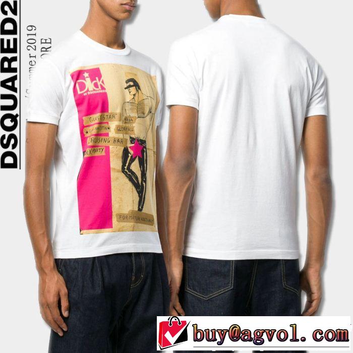  2色可選 今年もトレンド ディースクエアード DSQUARED2 リッチな印象に Tシャツ/ティーシャツ 