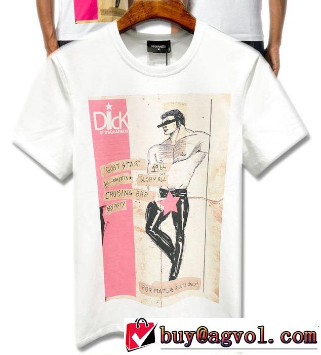 2色可選 今年もトレンド ディースクエアード DSQUARED2 リッチな印象に Tシャツ/ティーシャツ